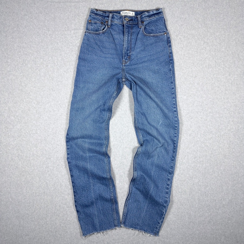 Abercrombie & Fitch The 90s Straight Ultra High Rise‎ Jeans Blue Size 25/0